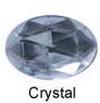 Acrylic (Lucite, Plexiglass) Oval Rhinestones 25mm x 18mm
